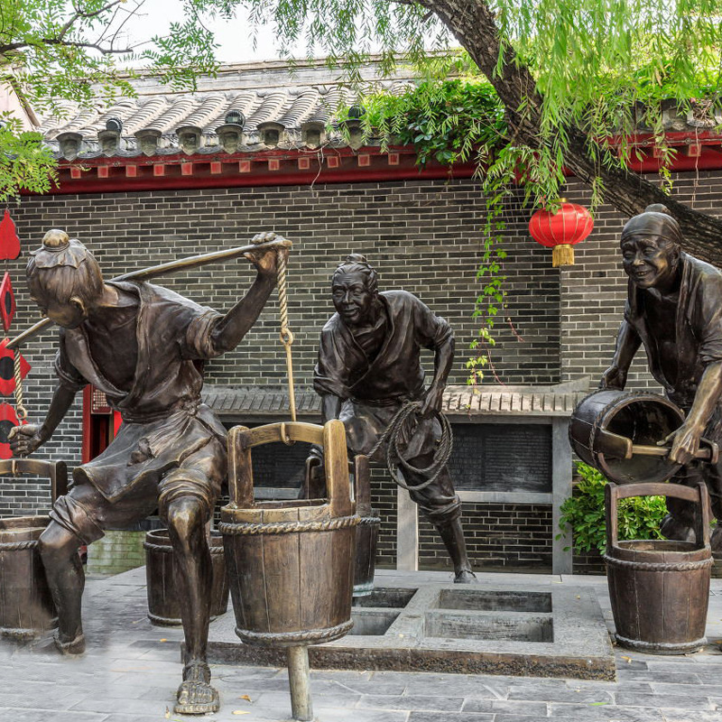 農耕鑄銅歷史人物雕像