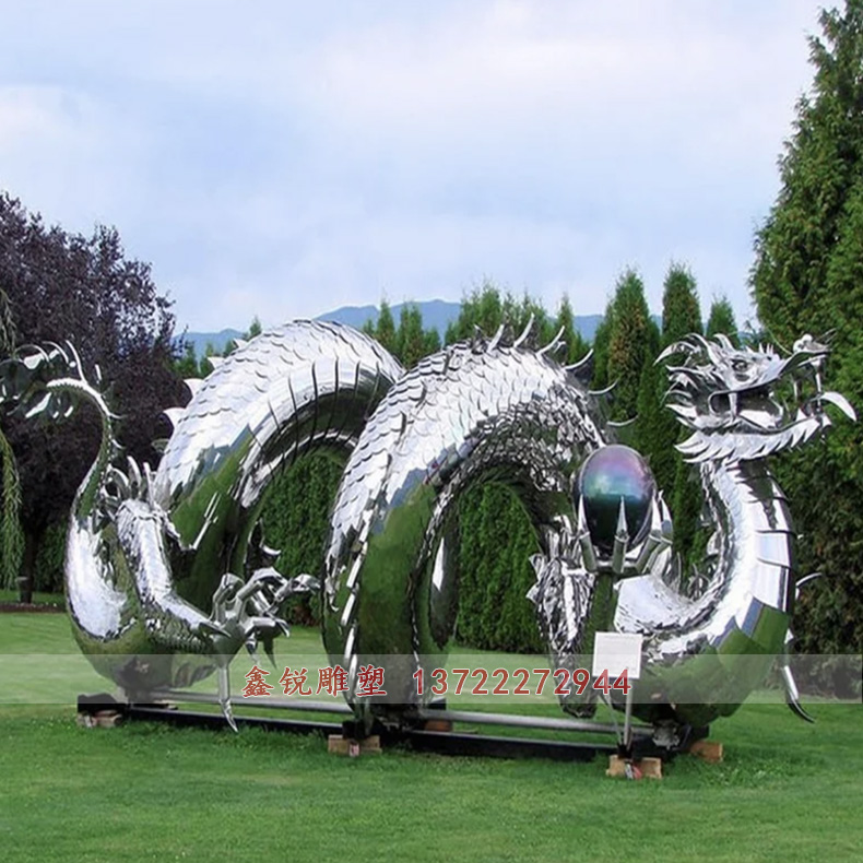 廠家制作不銹鋼龍雕塑
