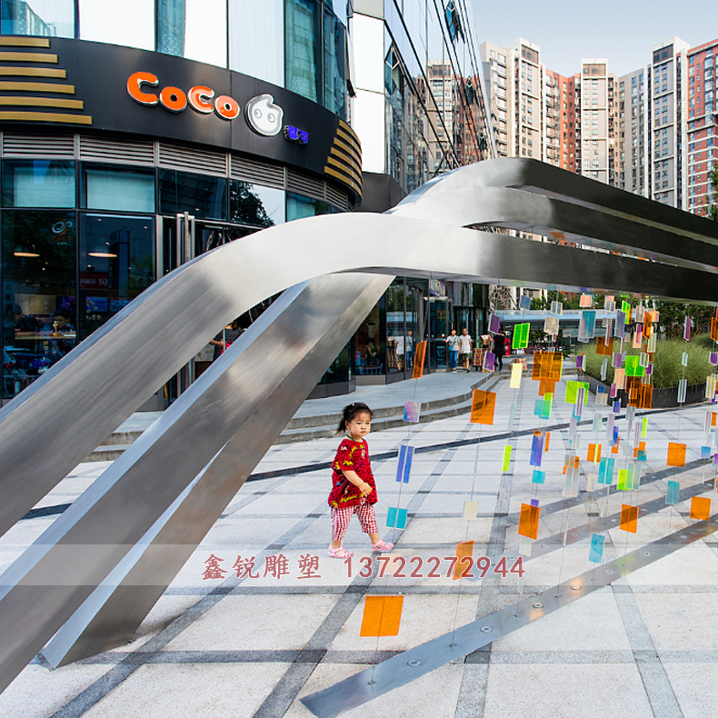 廠家制作不銹鋼商業街雕塑 廠家制作不銹鋼商業街雕塑