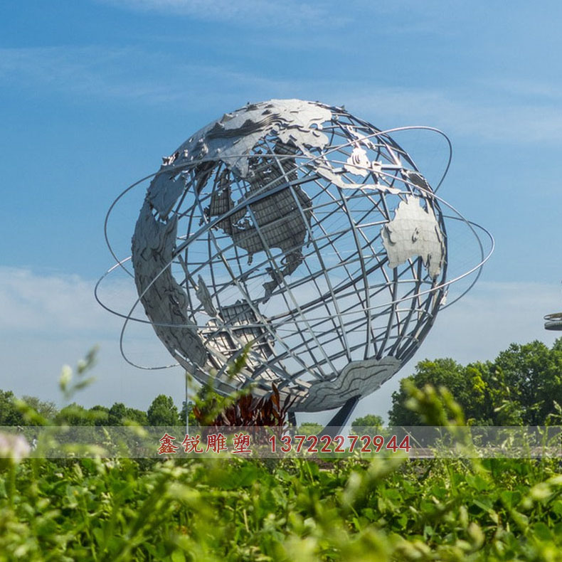 不銹鋼校園地球儀雕塑廠家 不銹鋼校園地球儀雕塑廠家