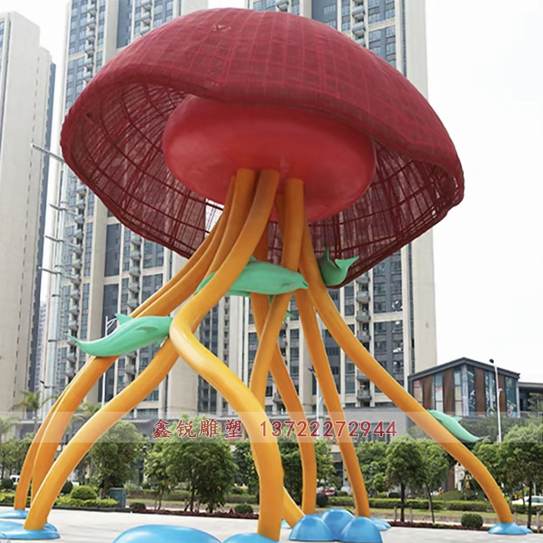 不銹鋼水母雕塑定制 不銹鋼水母雕塑定制